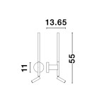 Sieninis šviestuvas HANDY LED 6W 3000K 9182811