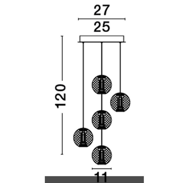 Pakabinamas šviestuvas BRILLANTE LED 26W 3200K 9186910 Pakabinamas šviestuvas BRILLANTE LED 26W 3200K 9186910