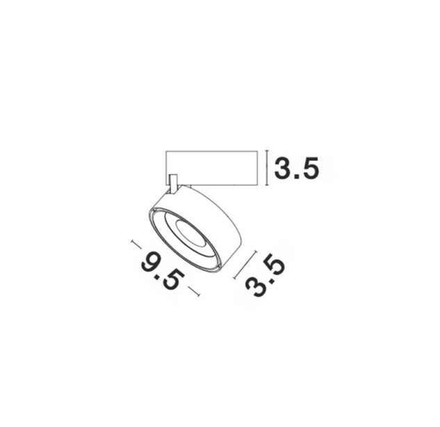 Lubinis šviestuvas UNIVERSAL LED 20W 3000K IP20 92002