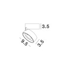 Lubinis šviestuvas UNIVERSAL LED 20W 3000K IP20 92002