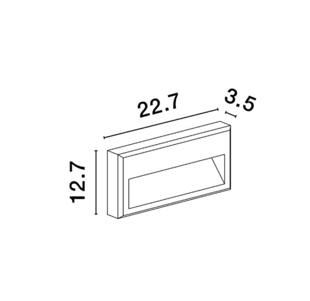Lauko sieninis šviestuvas RIO LED 6W 3000K 9492670