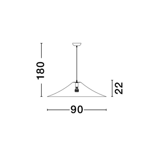 Pakabinamas šviestuvas OKET 1x12W E27 9620167