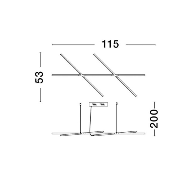 Pakabinamas šviestuvas RACCIO LED 30W 3000K IP20 9695213