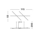 Pakabinamas šviestuvas RACCIO LED 30W 3000K IP20 9695213