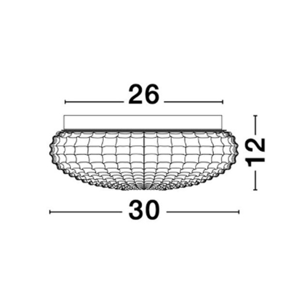Lubinis šviestuvas CLAM LED E27 2x12W IP44 9738256