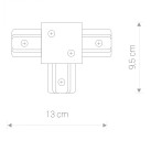 Įleidžiamo bėgelio jungtis PROFILE RECESSED T-CONNECTOR BLACK Įleidžiamo bėgelio jungtis PROFILE RECESSED T-CONNECTOR BLACK