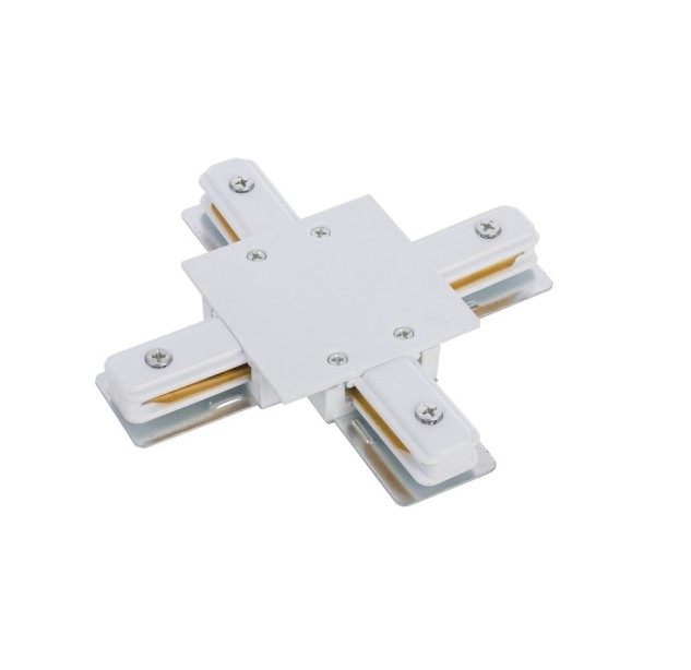 Įleidžiamo bėgelio jungtis PROFILE RECESSED X-CONNECTOR WHITE Įleidžiamo bėgelio jungtis PROFILE RECESSED X-CONNECTOR WHITE