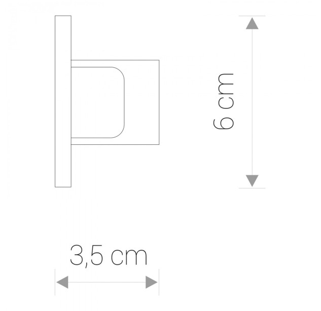 Įleidžiamo bėgelio užbaigimas PROFILE RECESSED DEAD END CAP WHITE Įleidžiamo bėgelio užbaigimas PROFILE RECESSED DEAD END CAP WHITE