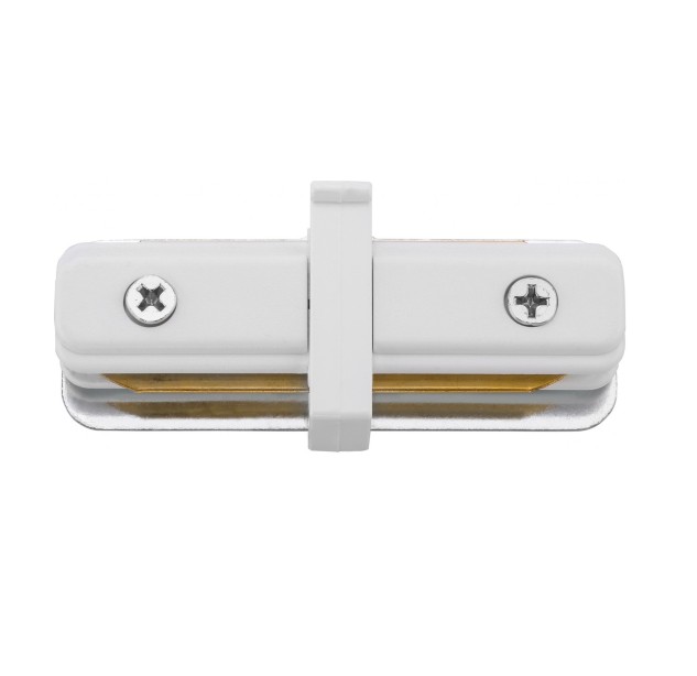 Virštinkinio bėgelio jungtis PROFILE STRAIGHT CONNECTOR WHITE