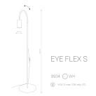 Pastatomas šviestuvas EYE FLEX S WHITE Pastatomas šviestuvas EYE FLEX S WHITE