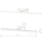 Sieninis šviestuvas VAN GOGH LED L WHITE 18W 3000K 9175 Sieninis šviestuvas VAN GOGH LED L WHITE 18W 3000K 9175