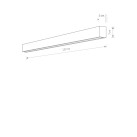 Sieninis šviestuvas STRAIGHT WALL LED L 7560 Sieninis šviestuvas STRAIGHT WALL LED L 7560