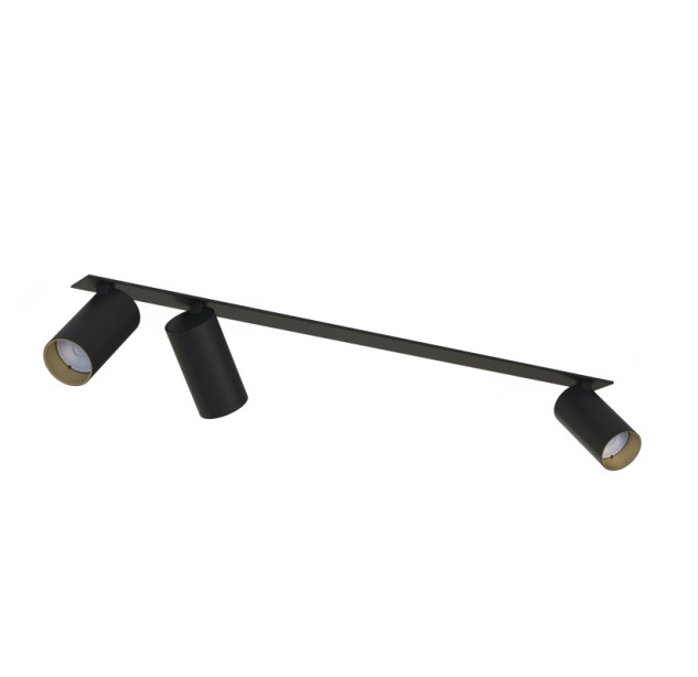Įleidžiamas šviestuvas MONO SURFACE III BLACK/GOLD