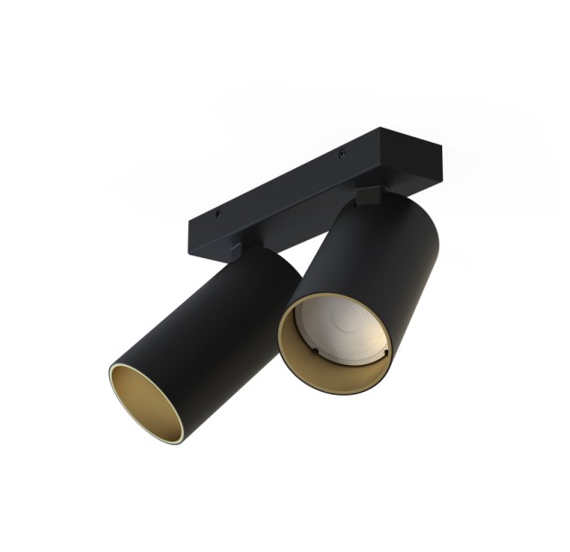 Lubinis šviestuvas MONO II BLACK/GOLD