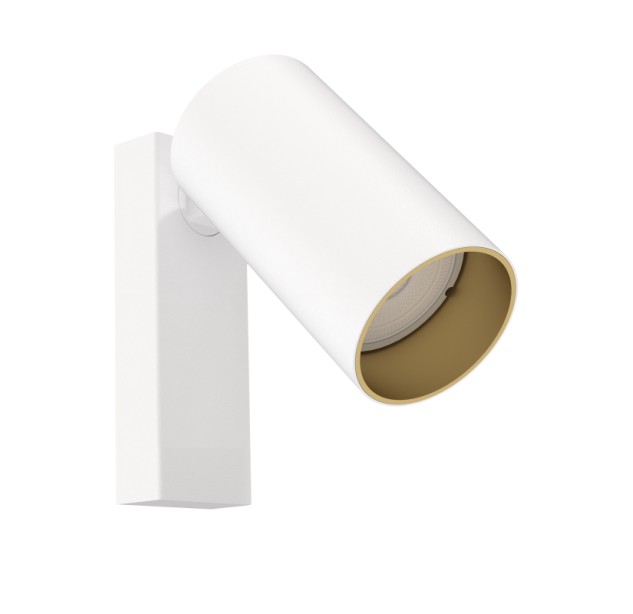 Sieninis šviestuvas MONO KINKIET I WHITE/GOLD