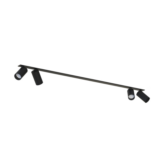 Įleidžiamas šviestuvas MONO SURFACE IV BLACK