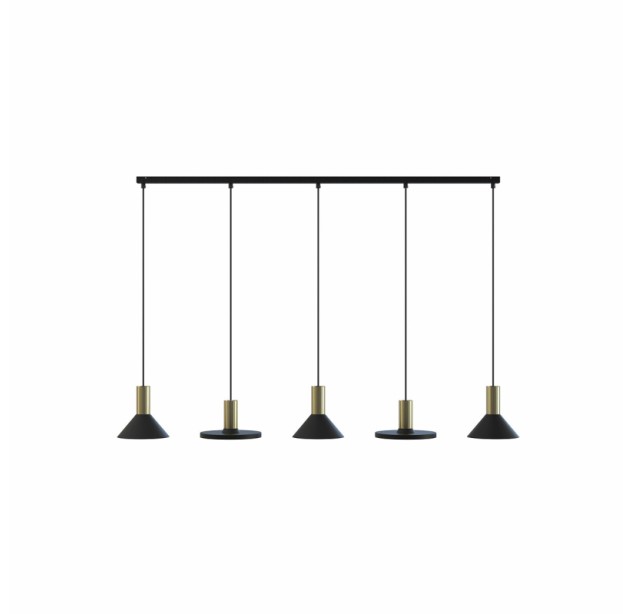Pakabinamas šviestuvas HERMANOS V BLACK/SOLID BRASS 8032