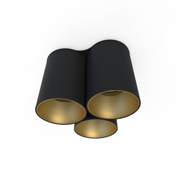Lubinis šviestuvas EYE TONE III BLACK/GOLD