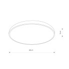 Vonios kambario šviestuvas AGNES ROUND BL 32W 4000K  IP44