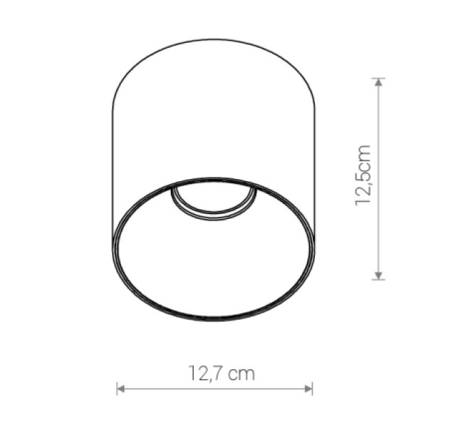 Lubinis šviestuvas POINT TONE BL/G 10W 8224