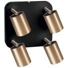 Sieninis šviestuvas EYE SPOT BLACK/GOLD 4 Sieninis šviestuvas EYE SPOT BLACK/GOLD 4