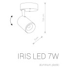 Akcentinis šviestuvas IRIS LED 7W baltas 24° Akcentinis šviestuvas IRIS LED 7W baltas 24°