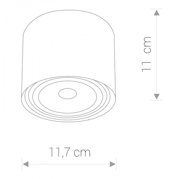 Lubinis šviestuvas BIT W S 15W GU10 9482 Lubinis šviestuvas BIT W S 15W GU10 9482