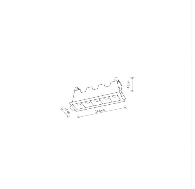 Įleidžiamas šviestuvas 10W 3000K MINI LED 10042