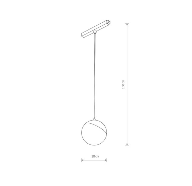 Pakabinamas šviestuvas LVM LID LED 8W 10153