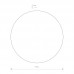 Sieninis šviestuvas RING COPPER LED L 10348