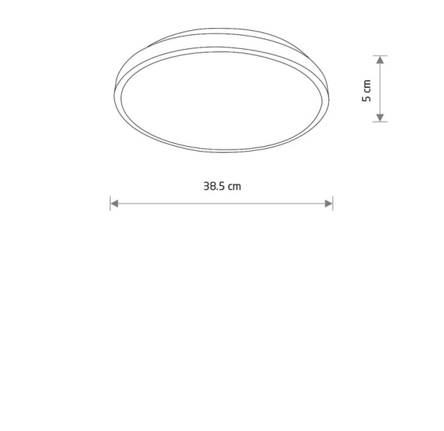 Lubinis šviestuvas AGNES ROUND LED PRO BL 22W 4000K IP44
