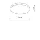 Lubinis šviestuvas AGNES ROUND LED PRO WH 22W 4000K IP44