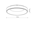 Lubinis šviestuvas NIKKI ROUND LED WHITE 48W 3000K 11201 Lubinis šviestuvas NIKKI ROUND LED WHITE 48W 3000K 11201