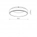 Lubinis šviestuvas NIKKI ROUND LED WHITE 32W 4000K
