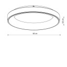 Lubinis šviestuvas NIKKI ROUND LED WHITE 60W 4000K