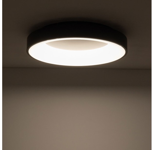 Lubinis šviestuvas NIKKI ROUND LED BLACK 48W 3000K