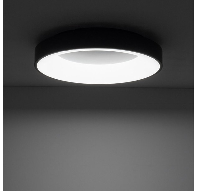 Lubinis šviestuvas NIKKI ROUND LED BLACK 48W 4000K