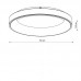 Lubinis šviestuvas NIKKI ROUND LED BLACK 60W 4000K