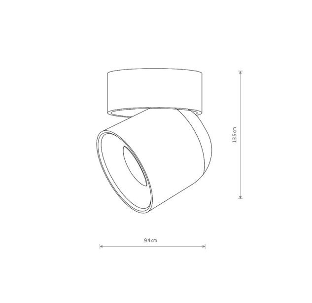 Akcentinis / lubinis šviestuvas Sconce OSCAR WHITE 15W LED 11347