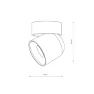 Akcentinis / lubinis šviestuvas Sconce OSCAR WHITE 15W LED 11347