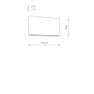 Sieninis šviestuvas SEMI LED M BRASS 3000K 11366