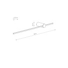 Sieninis šviestuvas SABER LED SILK OLIVE M 3000K 11W 11378 Sieninis šviestuvas SABER LED SILK OLIVE M 3000K 11W 11378