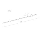 Sieninis šviestuvas SABER LED SILK OLIVE L 3000K 16W 11381 Sieninis šviestuvas SABER LED SILK OLIVE L 3000K 16W 11381