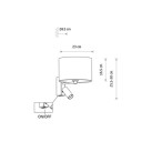 Sieninis šviestuvas Sconce LAGO A E27 GU10 R35 11677