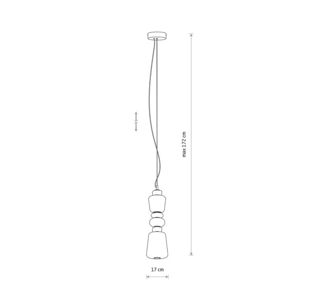 Pakabinamas šviestuvas Ceramic vertical LED 19W 3000K IP20 11701