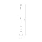 Pakabinamas šviestuvas Ceramic vertical LED 19W 3000K IP20 11701