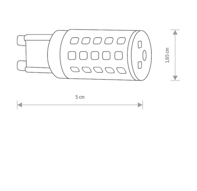 Led lemputė G9, 4W, 3000K, White