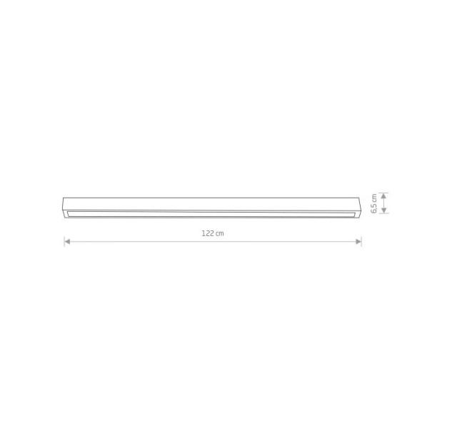 Lubinis šviestuvas STRAIGHT CEILING LED L 7551 Lubinis šviestuvas STRAIGHT CEILING LED L 7551
