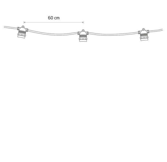 LED lempučių girlianda FESTOON 7872