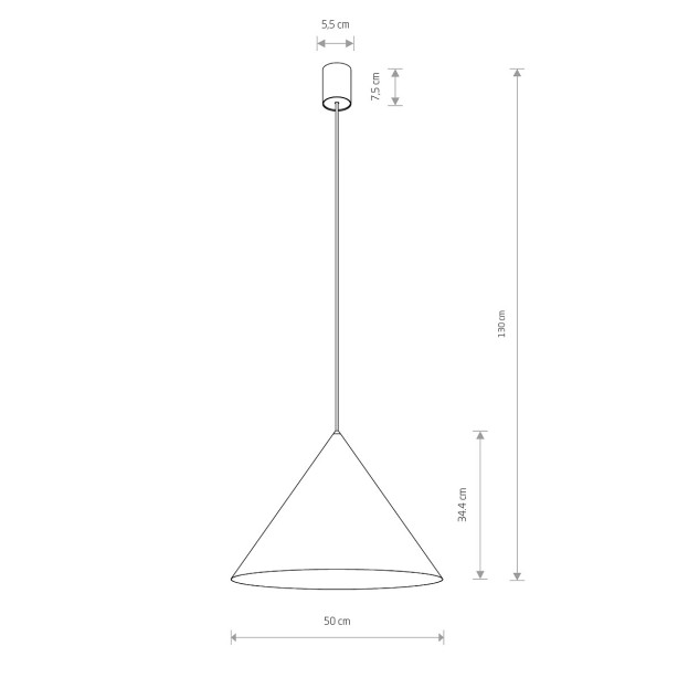 Pakabinamas šviestuvas ZENITH L BLACK 35W 8005 dimeriuojamas Pakabinamas šviestuvas ZENITH L BLACK 35W 8005 dimeriuojamas